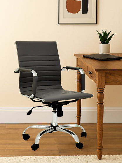 Florence Black Low Back Home Office Chair