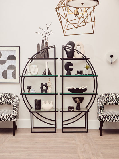 Sorrento Park Greek Key design Cutout Lounge Chair