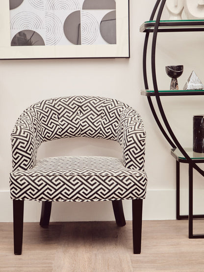 Sorrento Park Greek Key design Cutout Lounge Chair