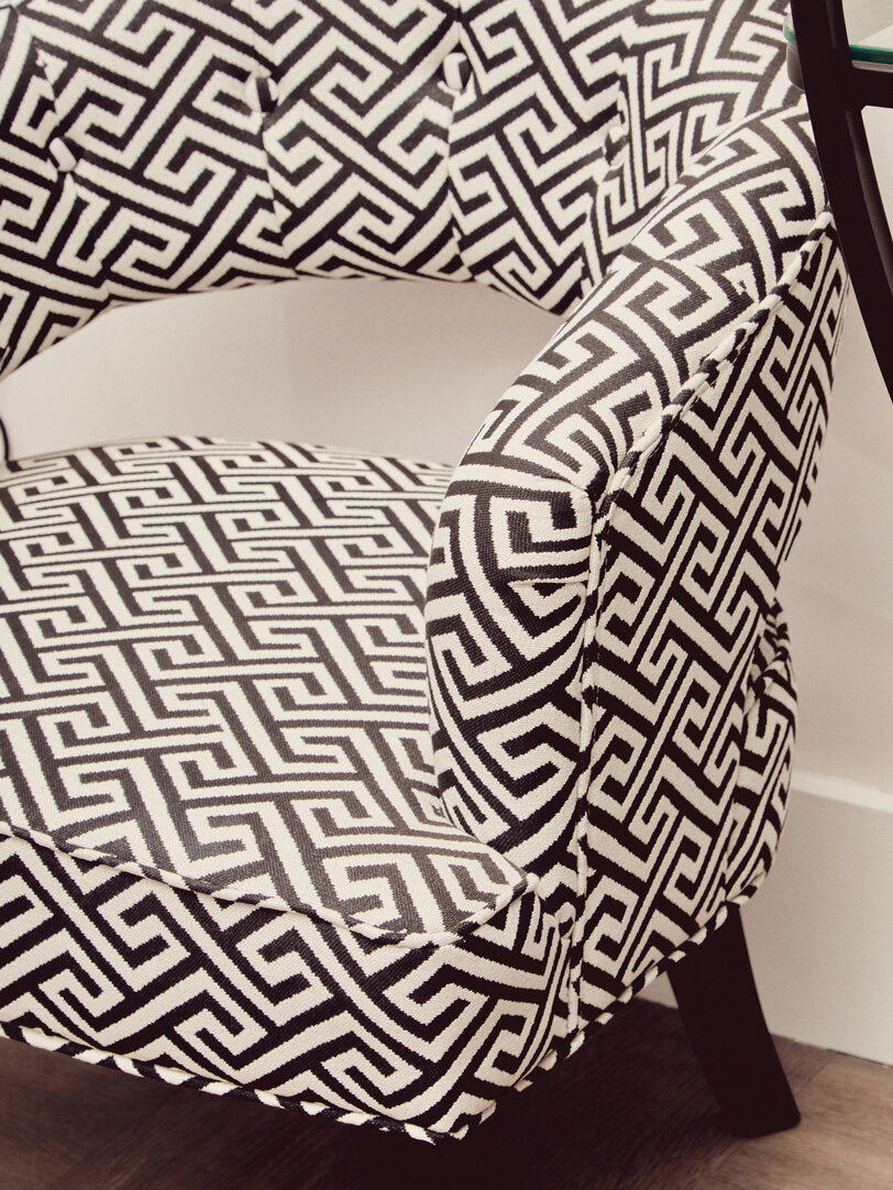 Sorrento Park Greek Key design Cutout Lounge Chair