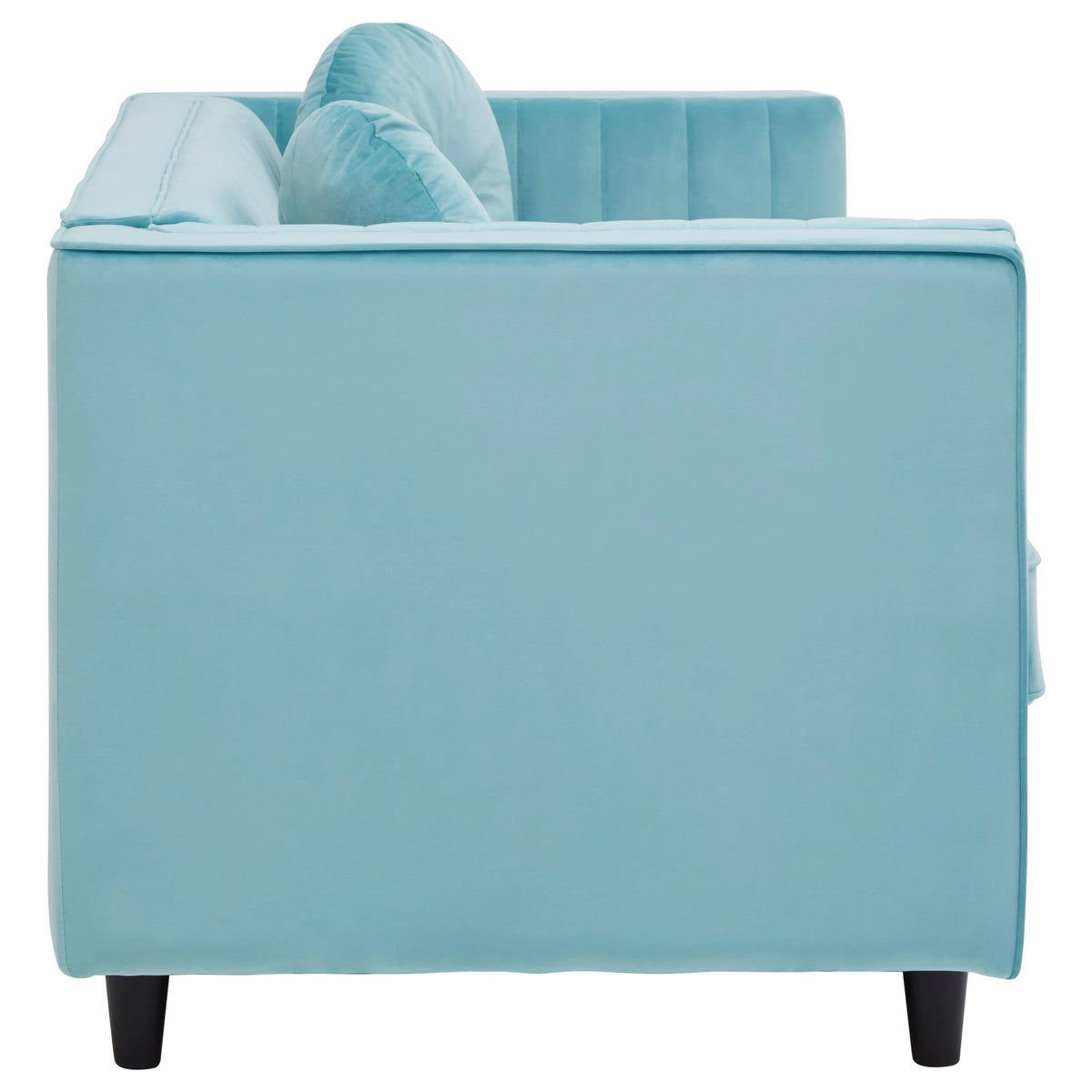 Hudson Two Seat Green Velvet Sofa