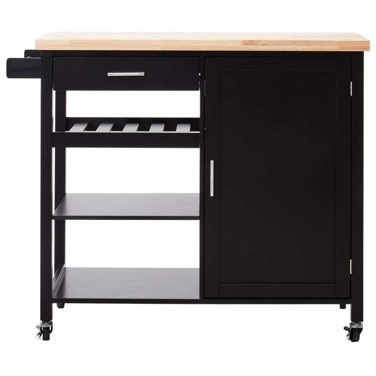 Vienna Large Kitchen Trolley #colour_black