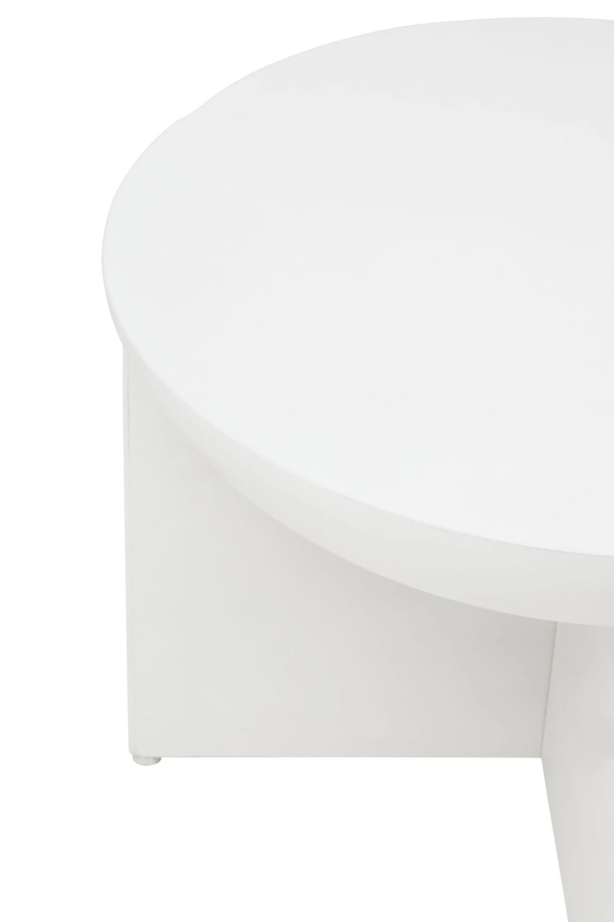 Godalming Whitewash Mango Wood Round Coffee Table