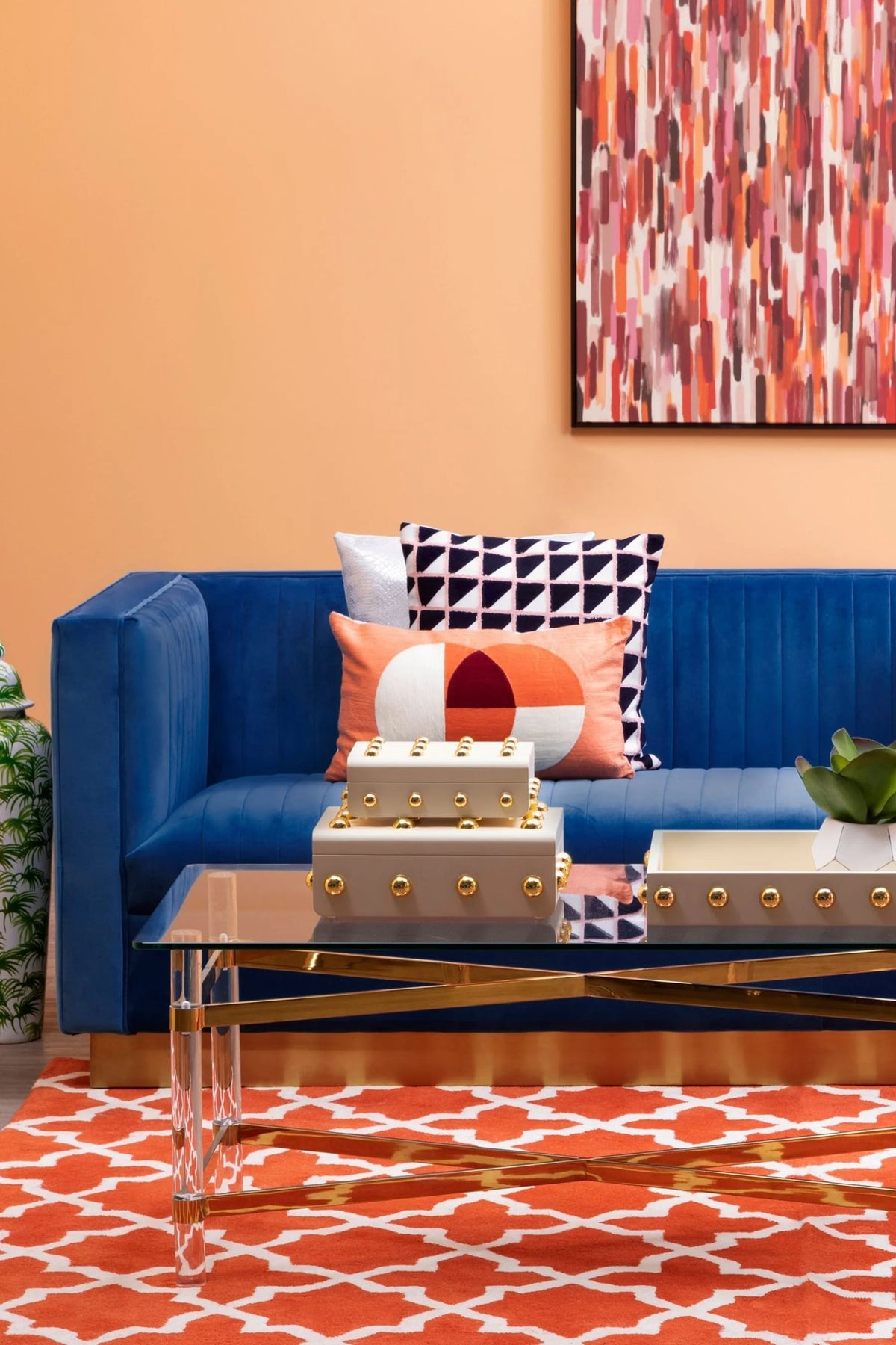 Knutsford 3 Seat Deep Blue Sofa