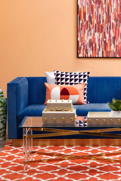 Knutsford 3 Seat Deep Blue Sofa