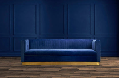 Knutsford 3 Seat Deep Blue Sofa