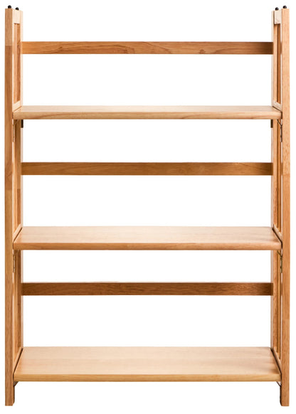 Devizes Three Tier Tropical Hevea Wood Stackable Shelf Unit