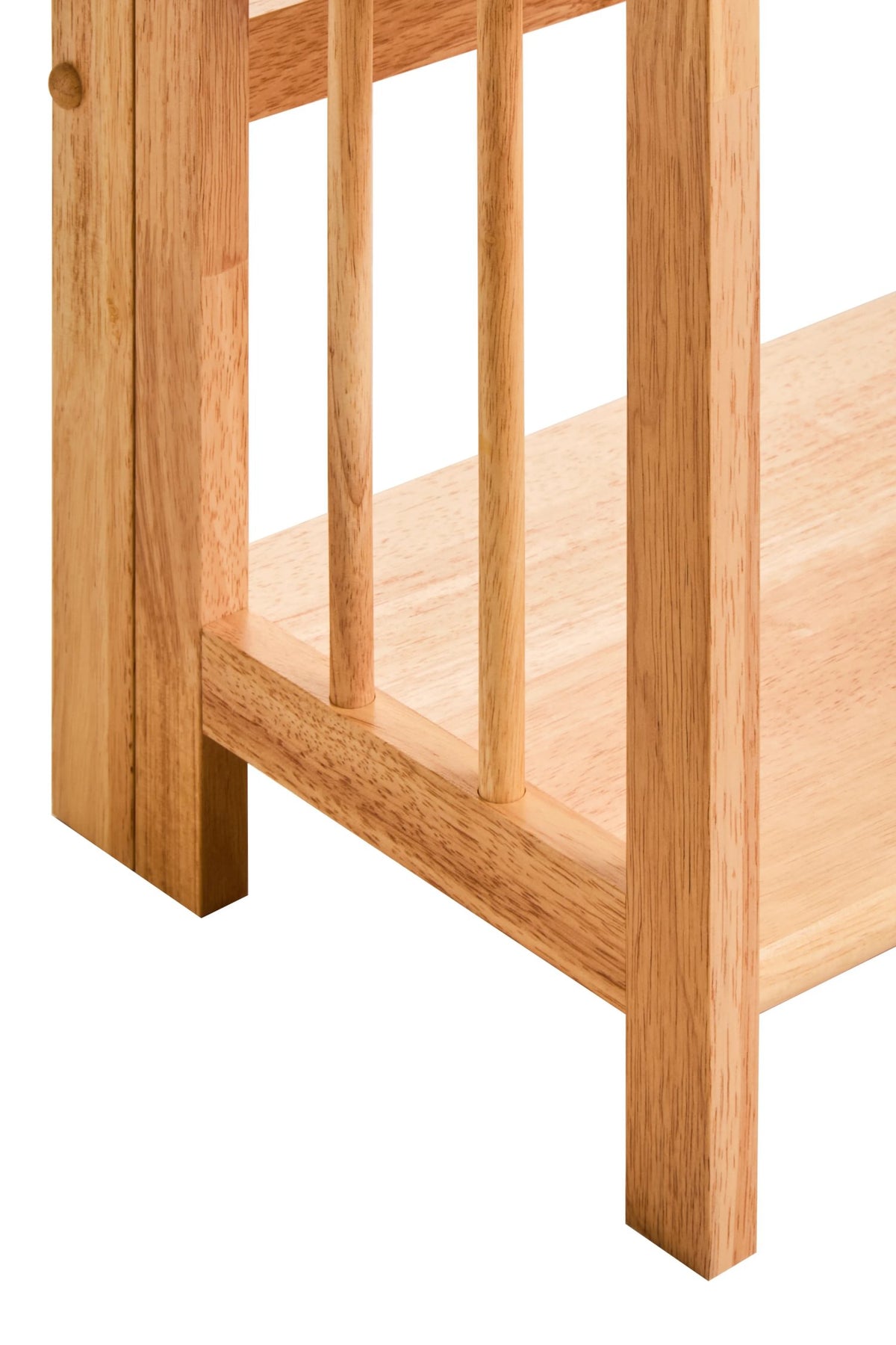 Devizes Three Tier Tropical Hevea Wood Stackable Shelf Unit