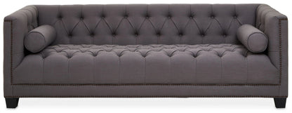 Fowey Fabric 3 Seat Modern Chesterfield Sofa 