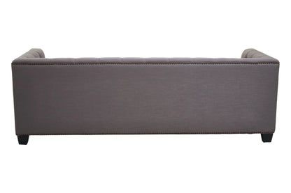 Fowey Fabric 3 Seat Modern Chesterfield Sofa 