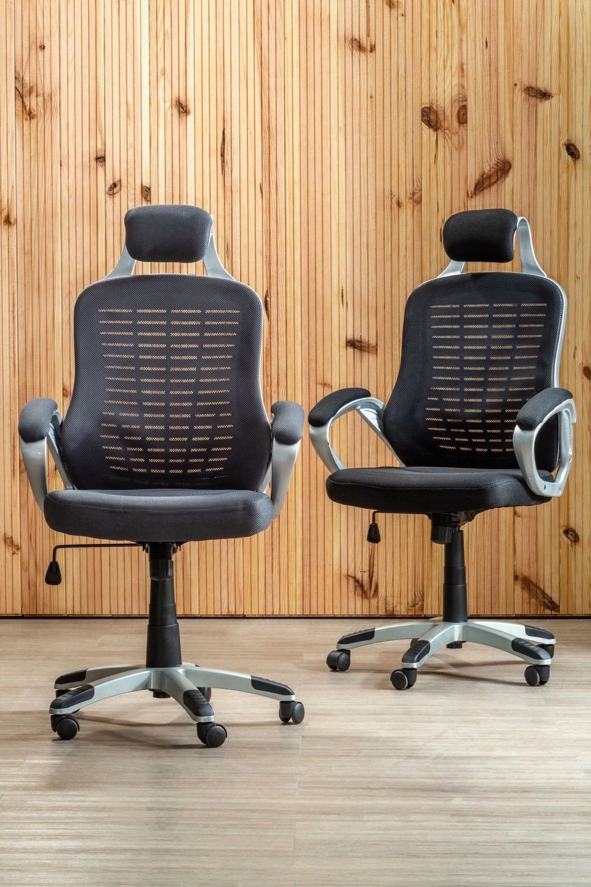 Windsor Dark Grey Home Office Chair with Headrest