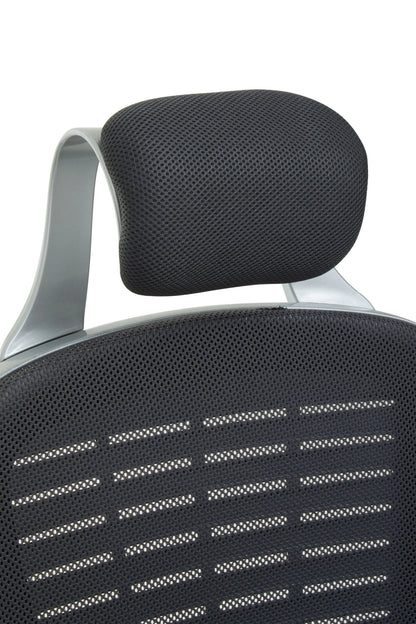 Windsor Dark Grey Home Office Chair with Headrest