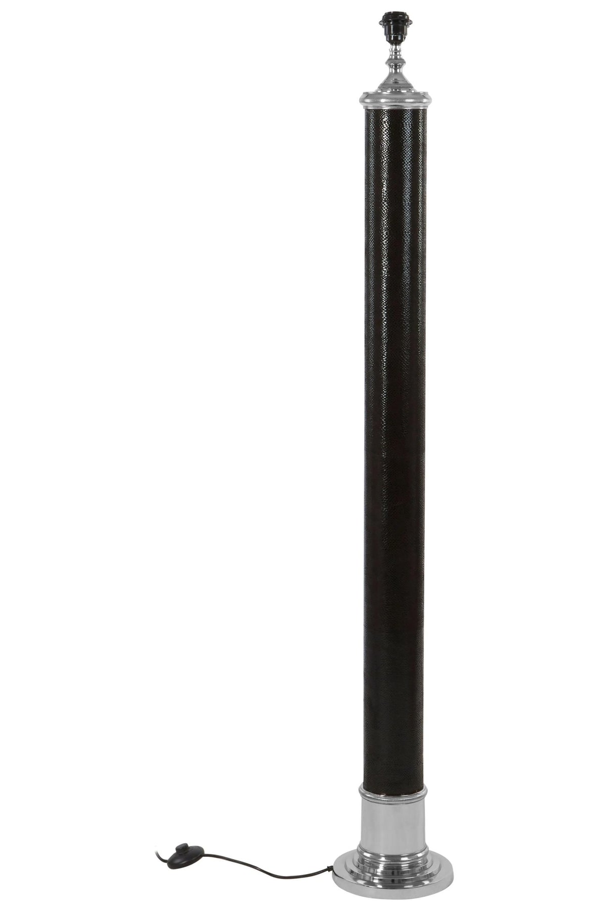 Sedbergh Black Leather Floor Lamp