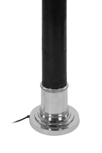 Sedbergh Black Leather Floor Lamp