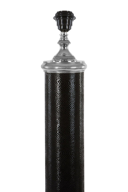 Sedbergh Black Leather Floor Lamp