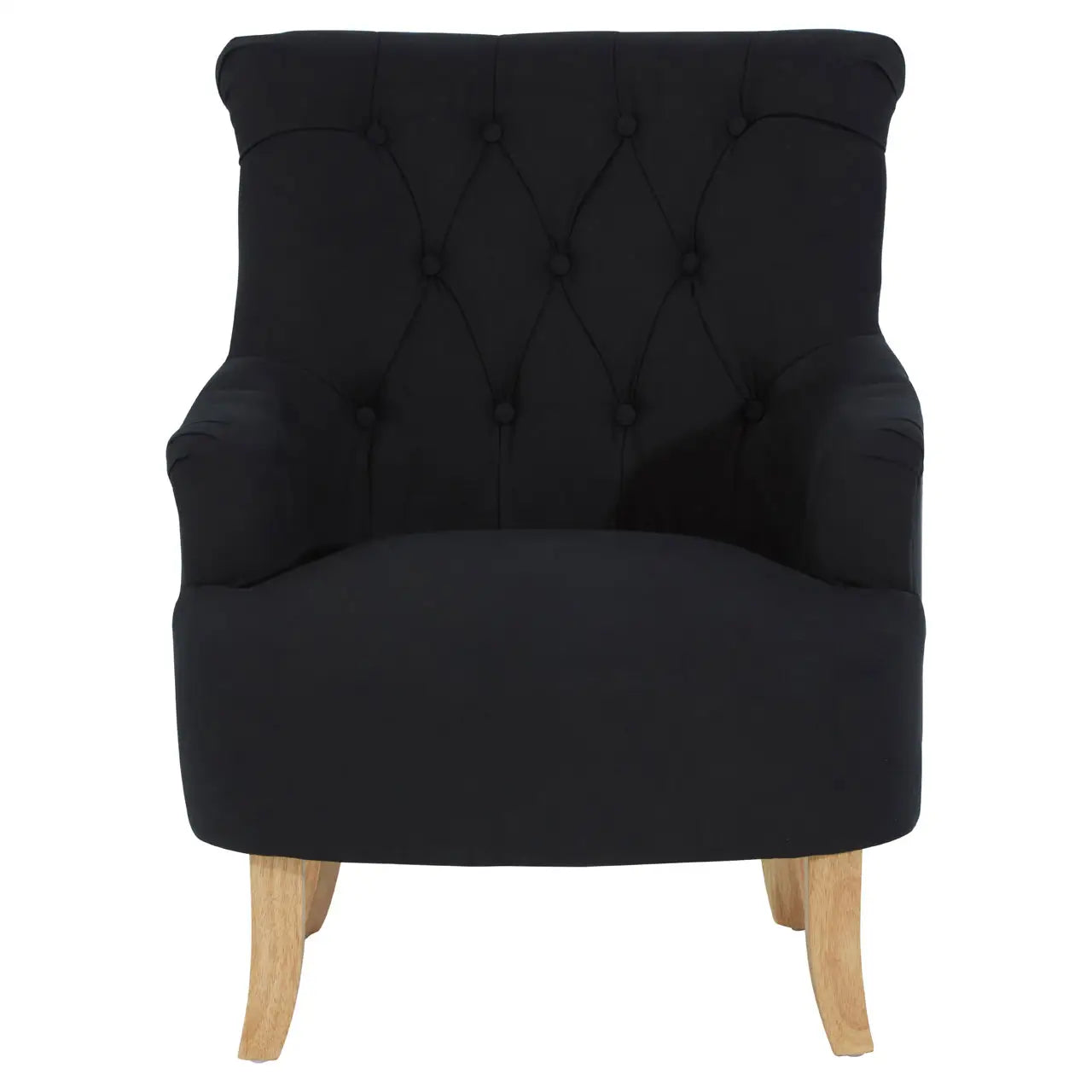 Hampstead Black Cotton Armchair