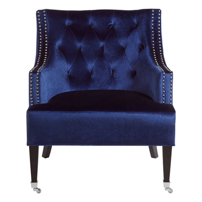 Portofino Blue Velvet Chair