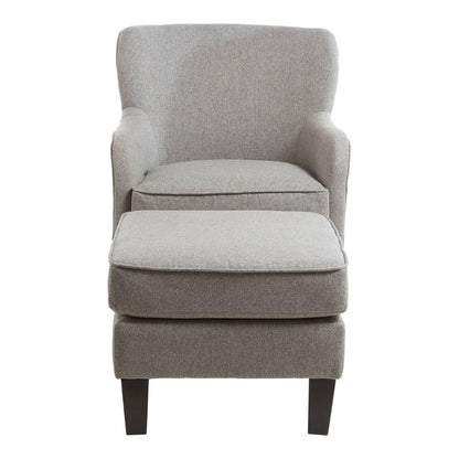 Capri Grey Armchair and Footstool Set