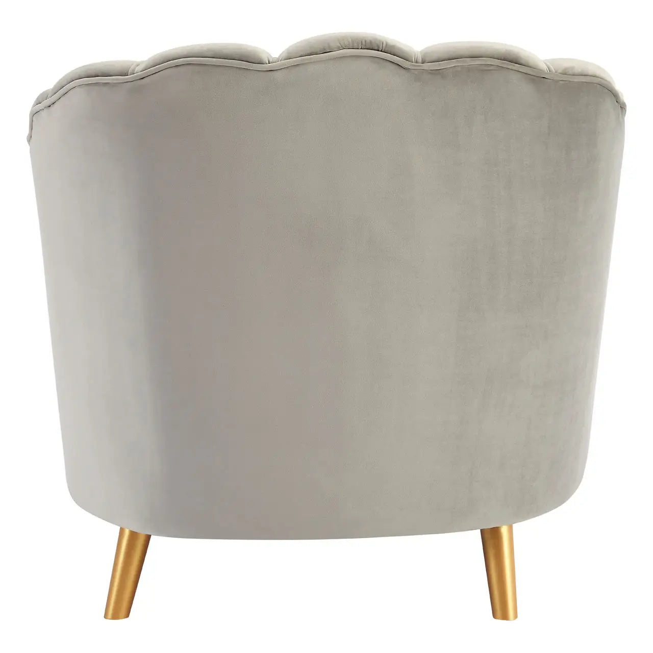 Orlina Velvet Chair With Gold Wood Legs