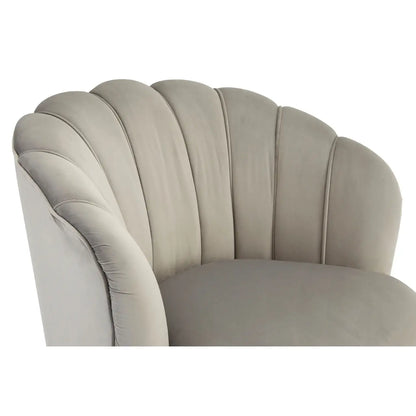 Orlina Velvet Chair With Gold Wood Legs