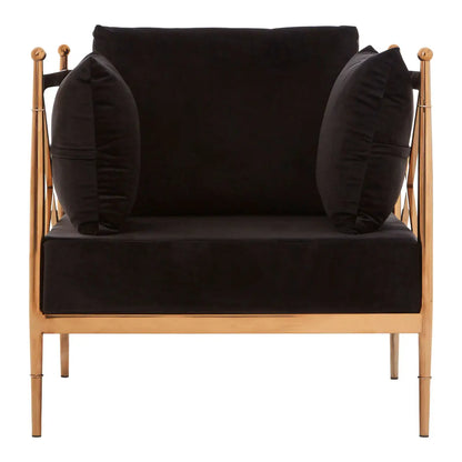 Novo Chair With Rose Gold Finished Metal Arms