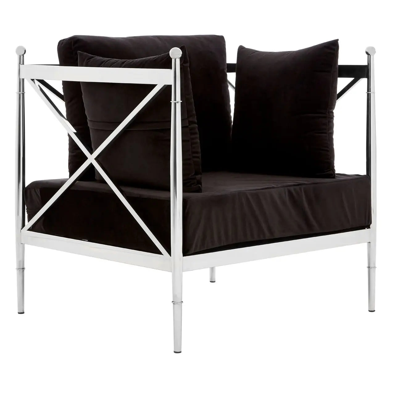 Novo Chair With Rose Gold Finished Metal Arms