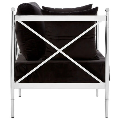 Novo Chair With Rose Gold Finished Metal Arms