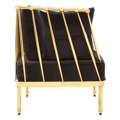 Novo Chair With Silver Finish Tapered Arms