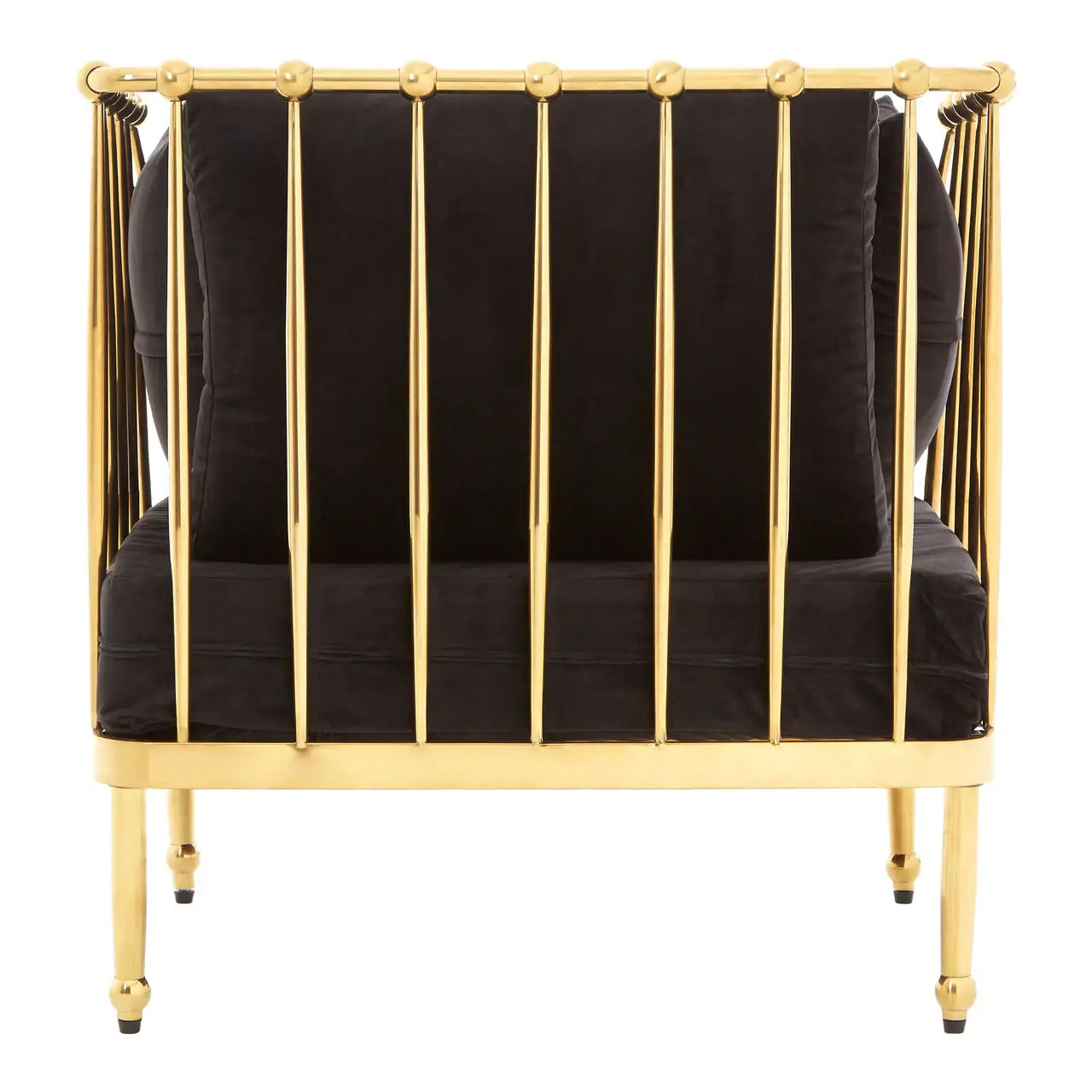 Novo Chair With Silver Finish Tapered Arms