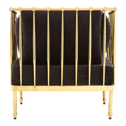 Novo Chair With Silver Finish Tapered Arms