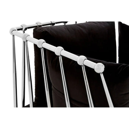 Novo Chair With Silver Finish Tapered Arms