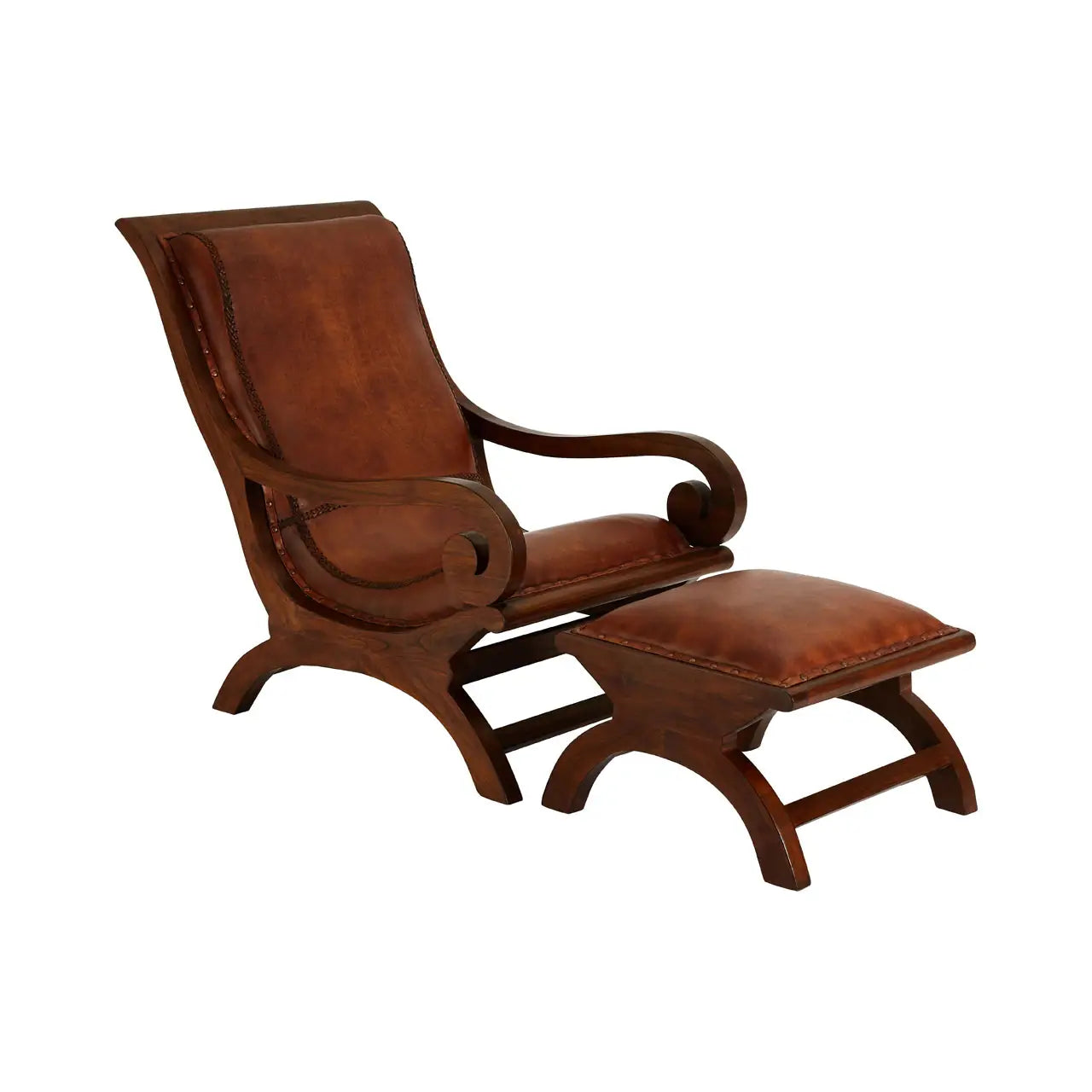 Inca Chair With Footstool