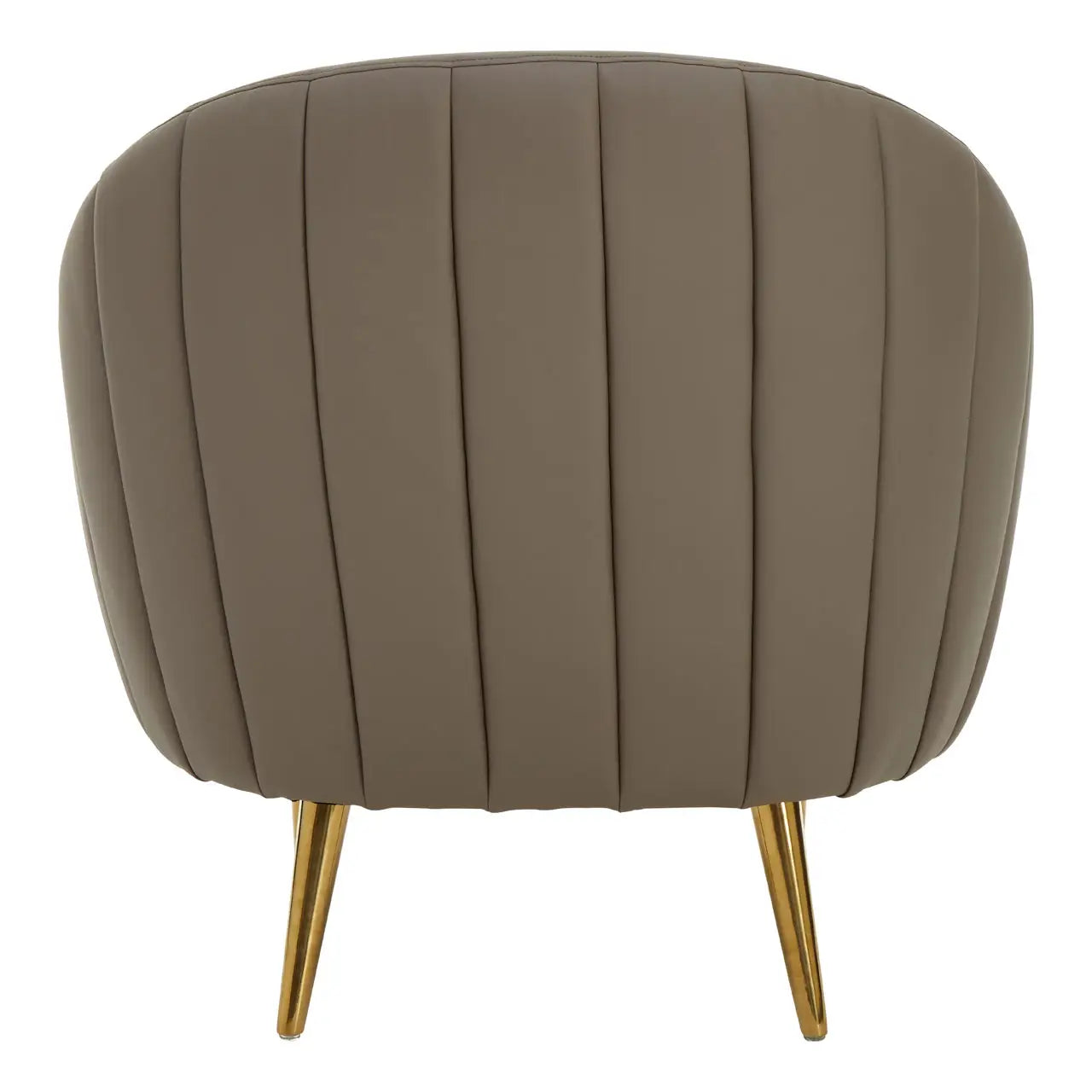 Lagero Brown Leather Effect Armchair