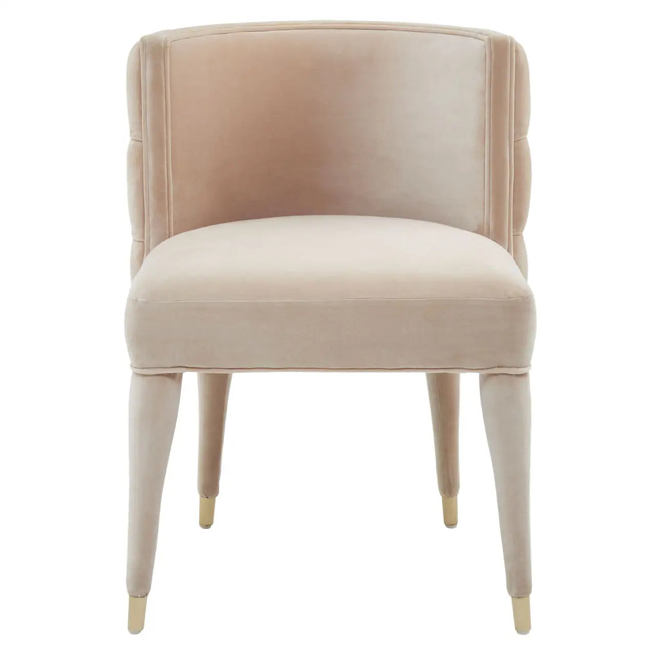 Villi Beige Tufted Backrest Chair