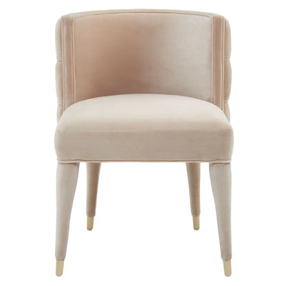 Villi Beige Tufted Backrest Chair