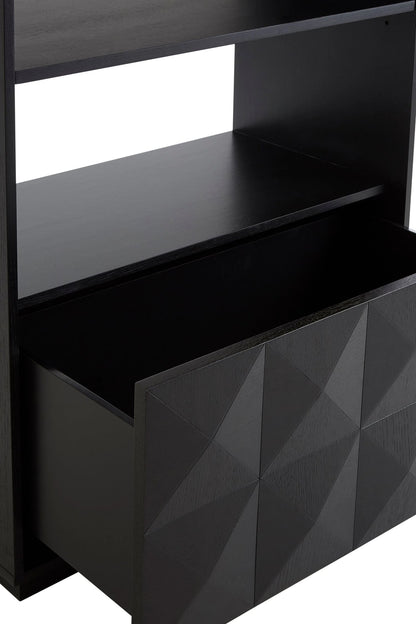 Farnham Oak Veneer Shelf Unit