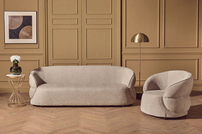 Chester Taupe Chenille Three Seater Sofa