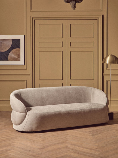 Chester Taupe Chenille Three Seater Sofa