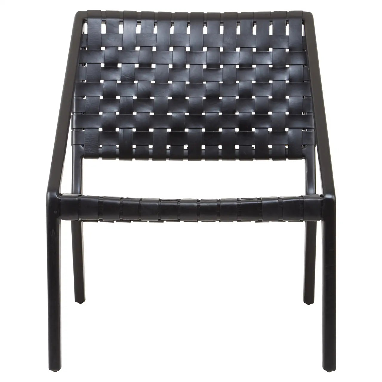 Kendari Leather Woven Chair