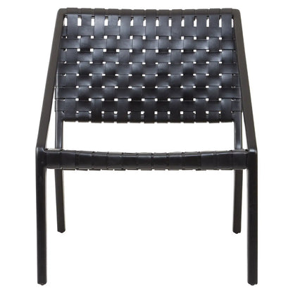 Kendari Leather Woven Chair