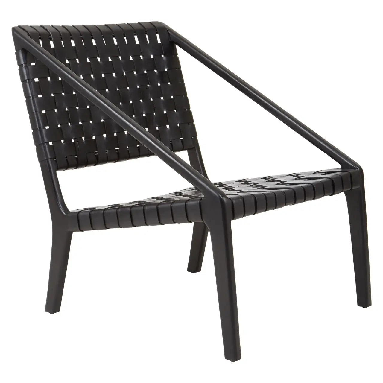 Kendari Leather Woven Chair
