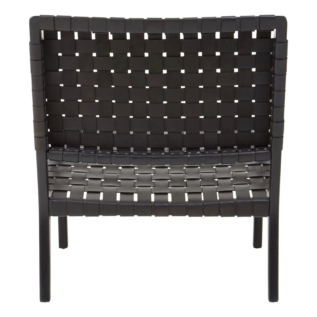 Kendari Leather Woven Chair