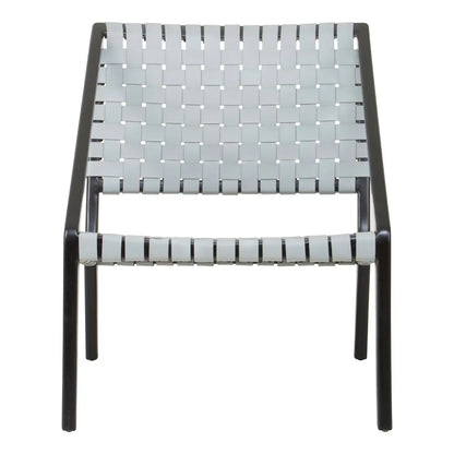 Kendari Leather Woven Chair