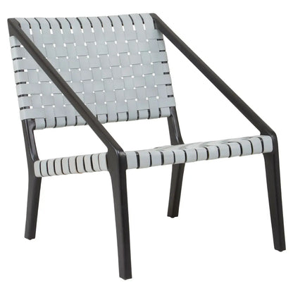 Kendari Leather Woven Chair