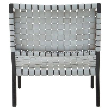 Kendari Leather Woven Chair