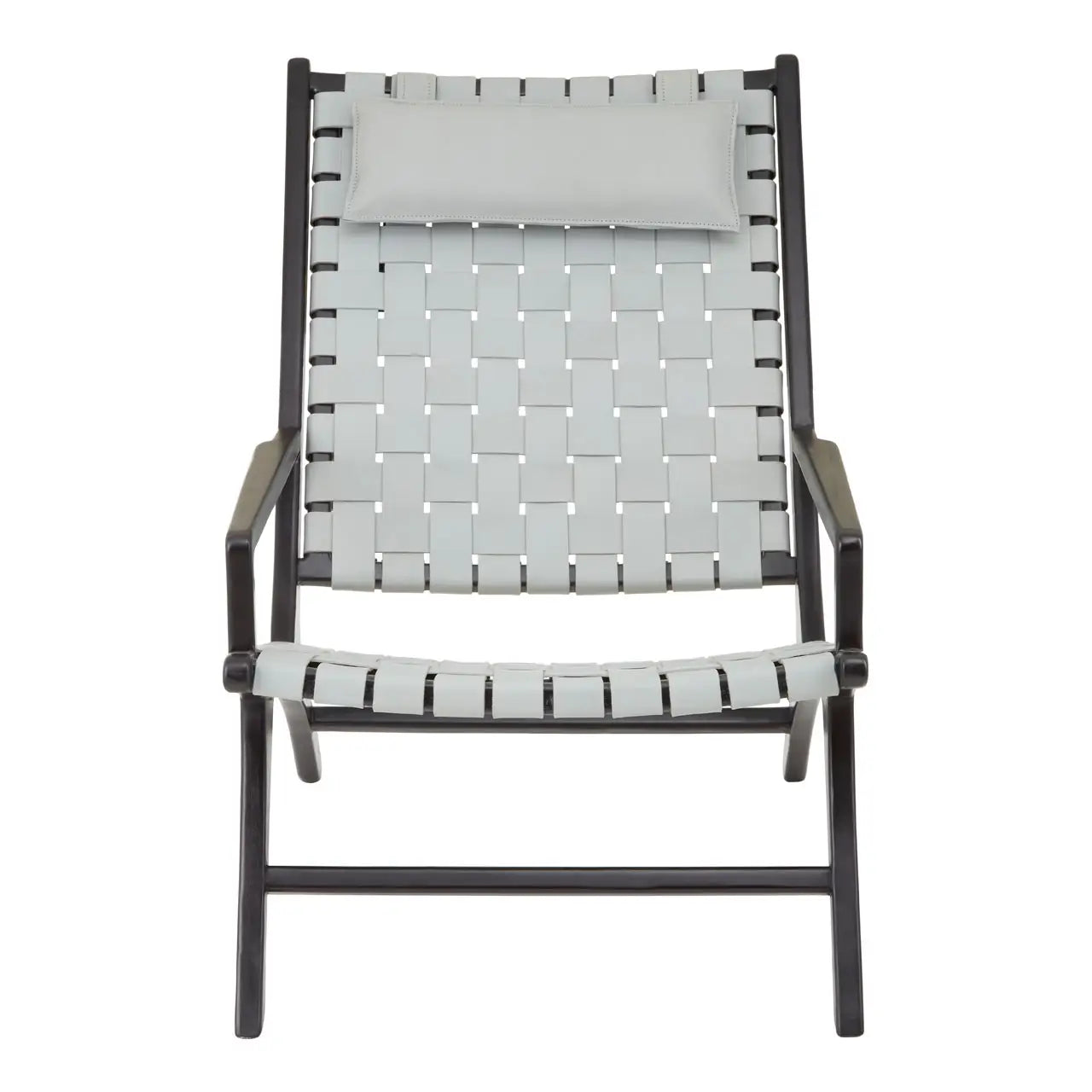 Kendari  Leather Woven Chair