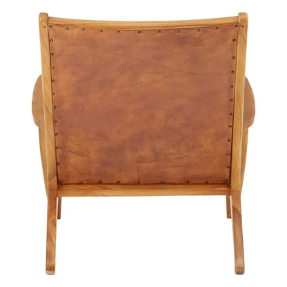 Kendari Brown Leather Chair