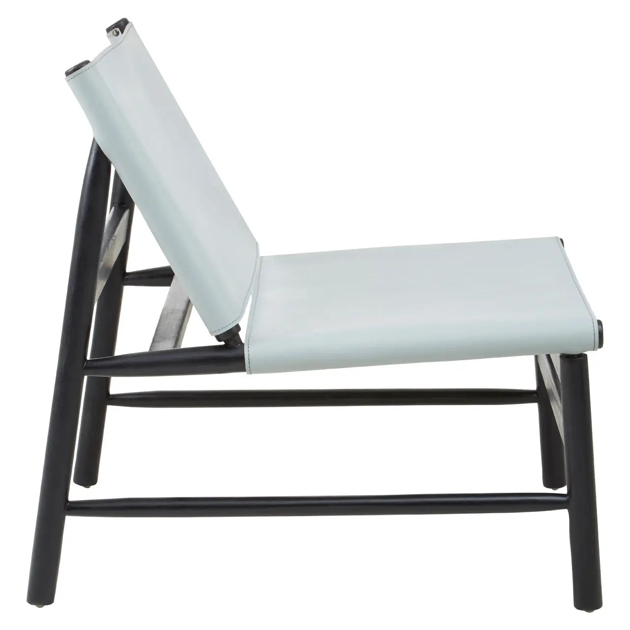 Kendari Grey Plain Cow Leather Chair