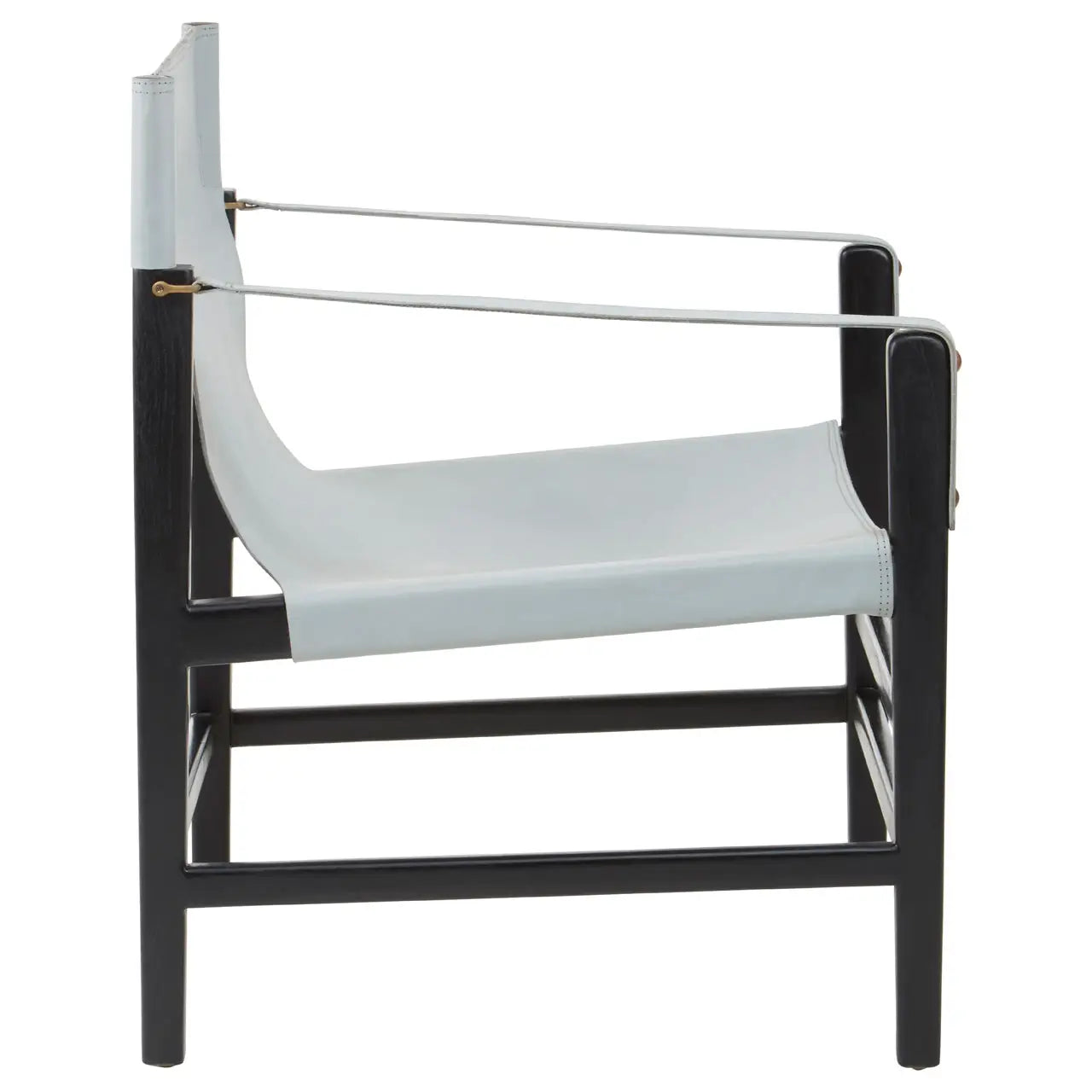Kendari Plain Grey Leather Chair