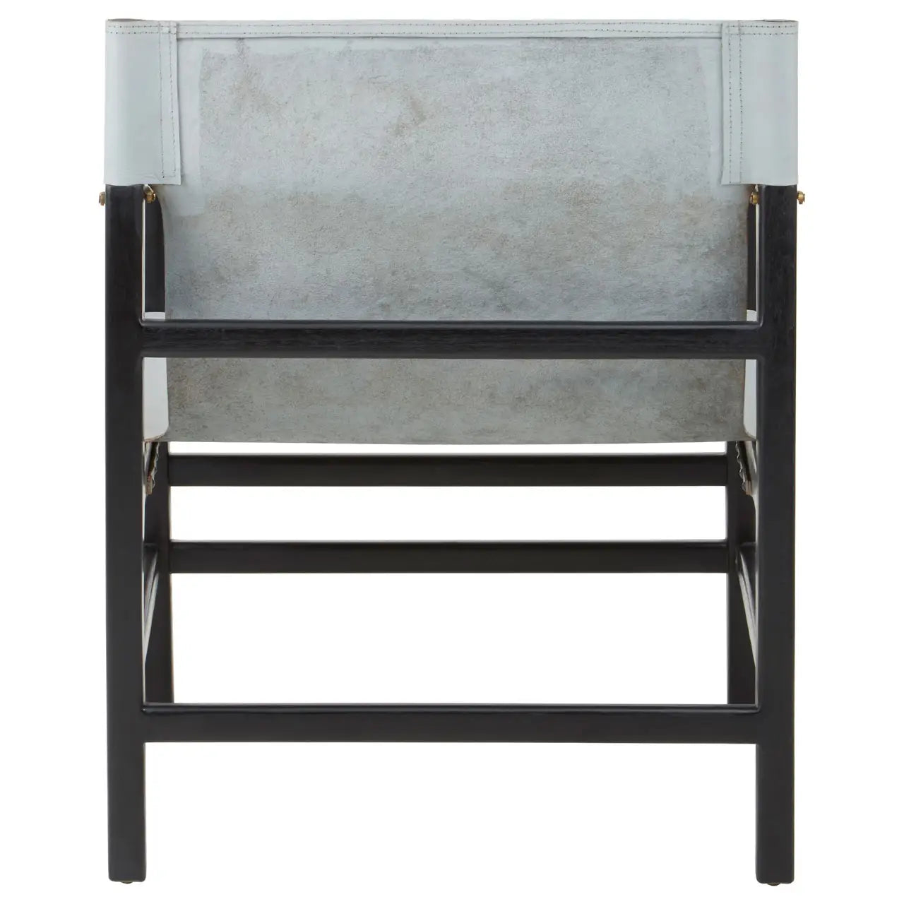 Kendari Plain Grey Leather Chair